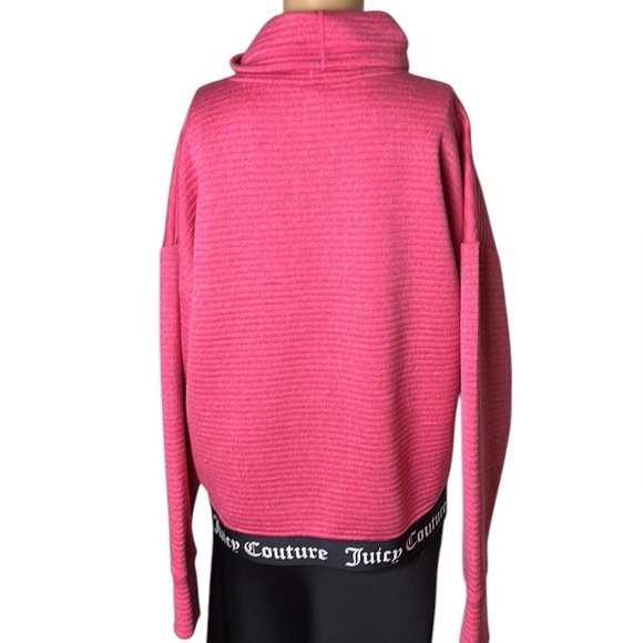 Juicy Couture sweatshirt,oversize pullover,boxy,ribbed,barbie pink activewear - Picture 4 of 13